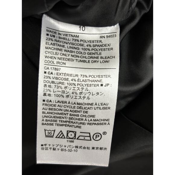 Banana Republic Womens Blazer Jacket Sz 10 Black Office Career Layering Staple - Picture 6 of 7
